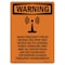 Signmission OSHA Warning Sign, 14" Height, Radio Frequency Fields, Portrait, WS-D-1014-V-13476 OS-WS-D-1014-V-13476 - alternate 1